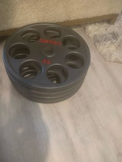 Ivanko Olympic weight plates (quantity 4) 45lb plates
