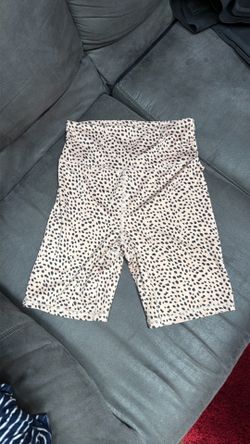 Forever 21 shorts leggings, leopard print