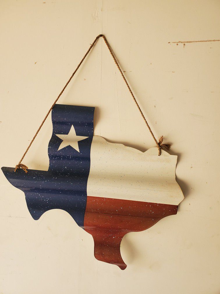 Metal State Of Texas Sign