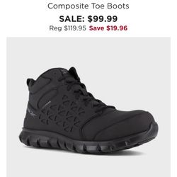 10.5 Reebok Men’s Work boots 