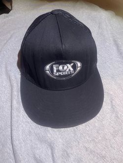 Sport-Tek Black cap Trucker Hat Snapback Adjustable One Size Fox Sports Logo