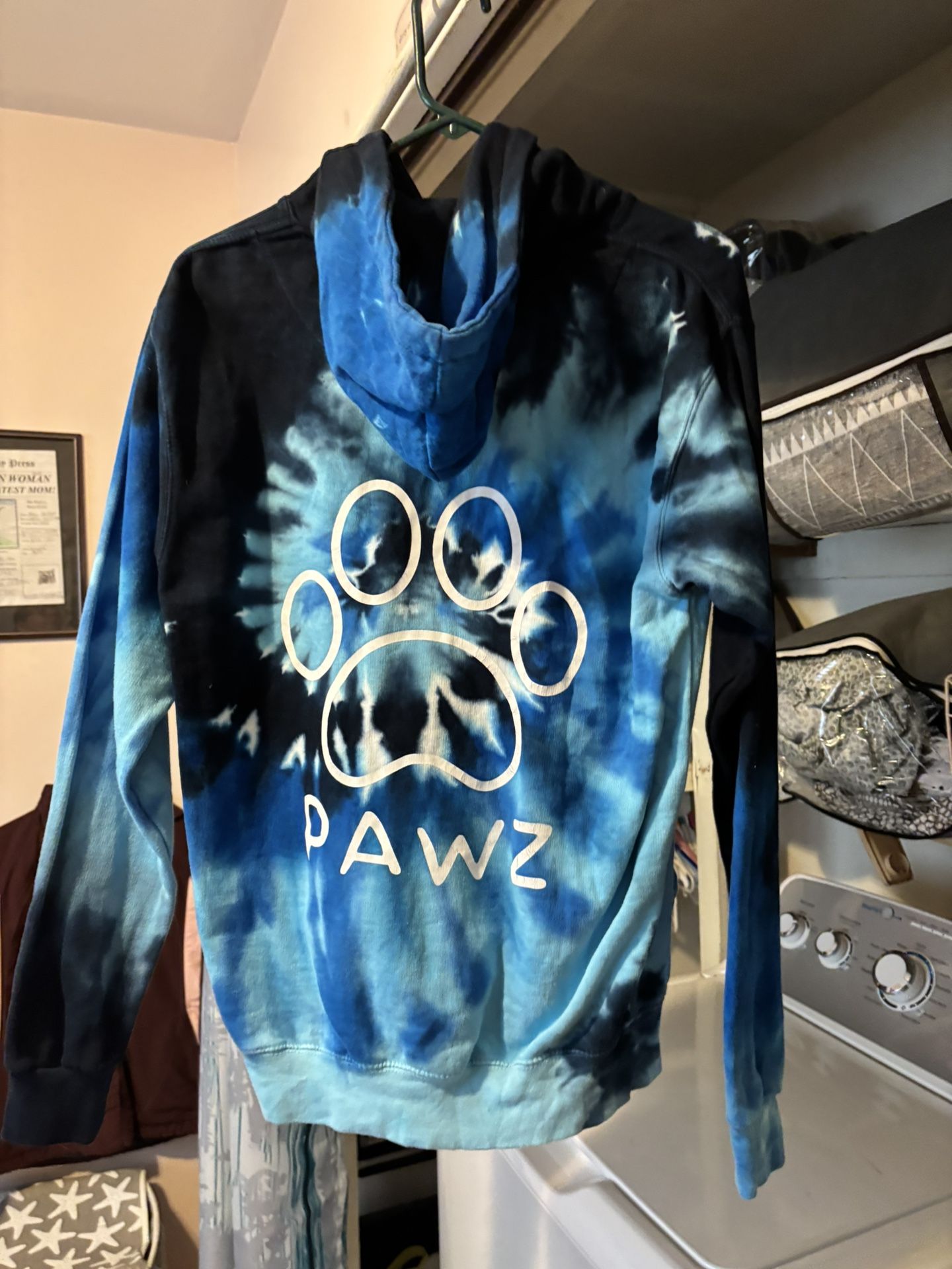 Like New Pawz Blue Ocean Tie Dye Hoodie (special Edition)