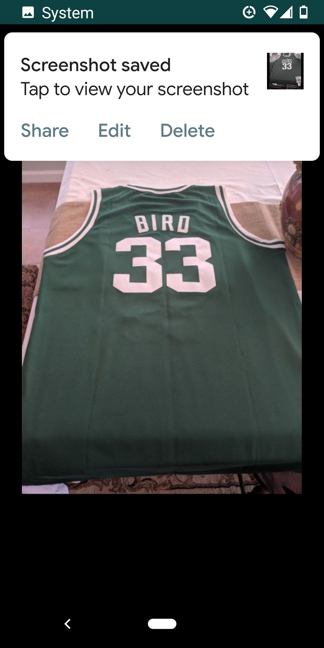 Larry bird Boston celtics rare jersey