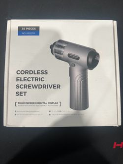 Electric cordless screwdriver set