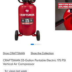 Craftsman 33 gal. Compressor