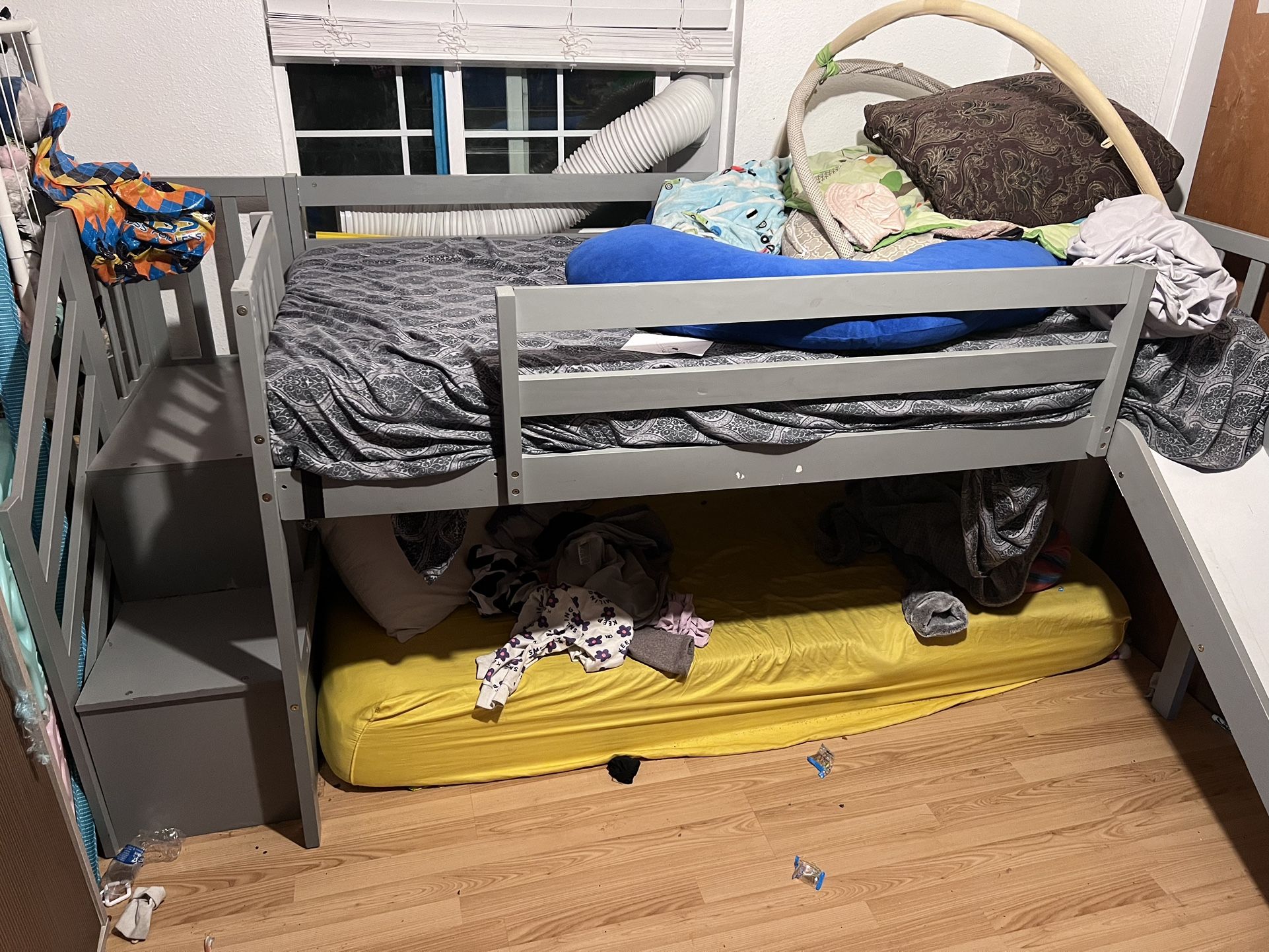Twin Size Loft Bed With Slide