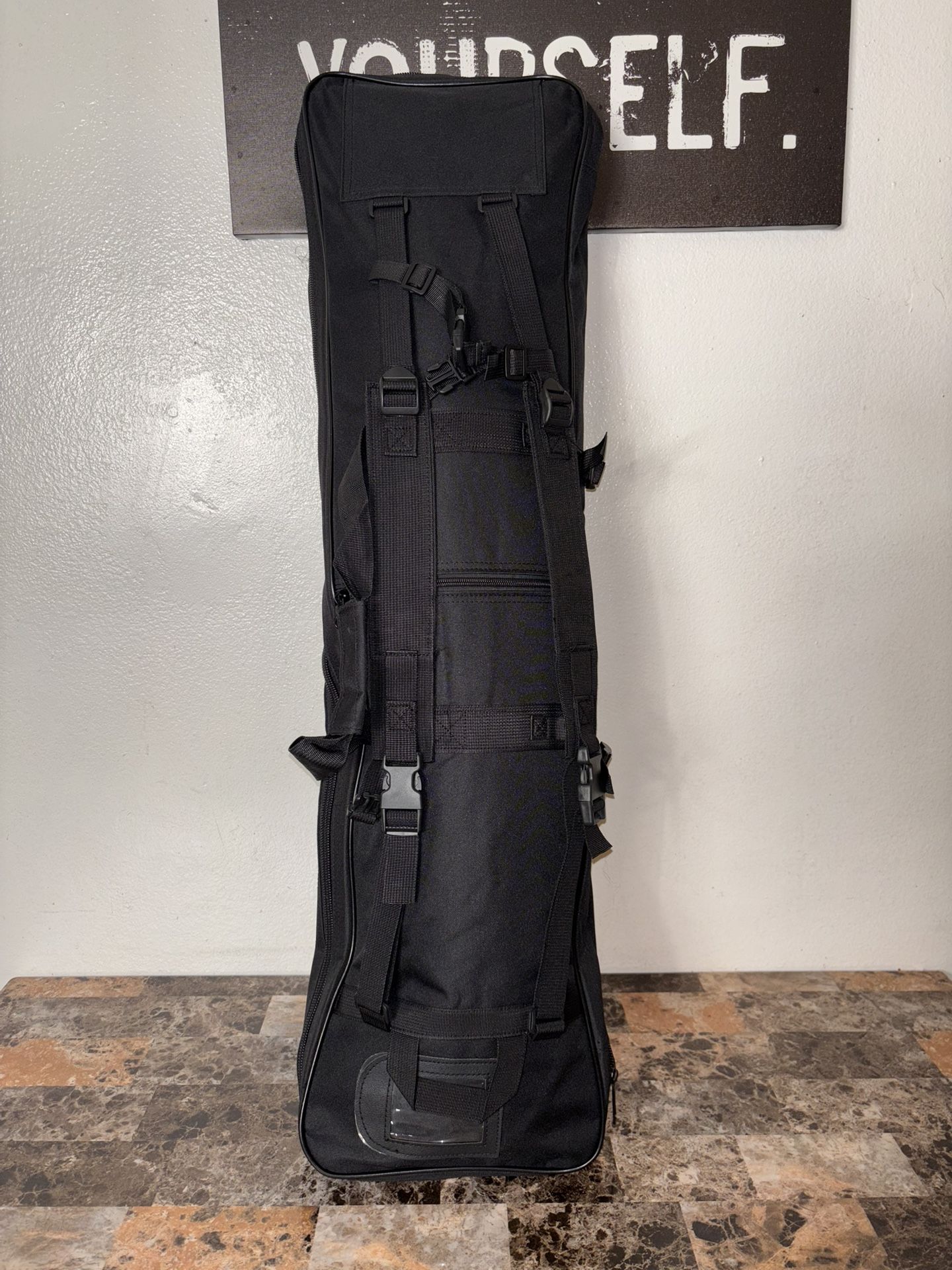 Black Tactical Gear Carry Case With Strap