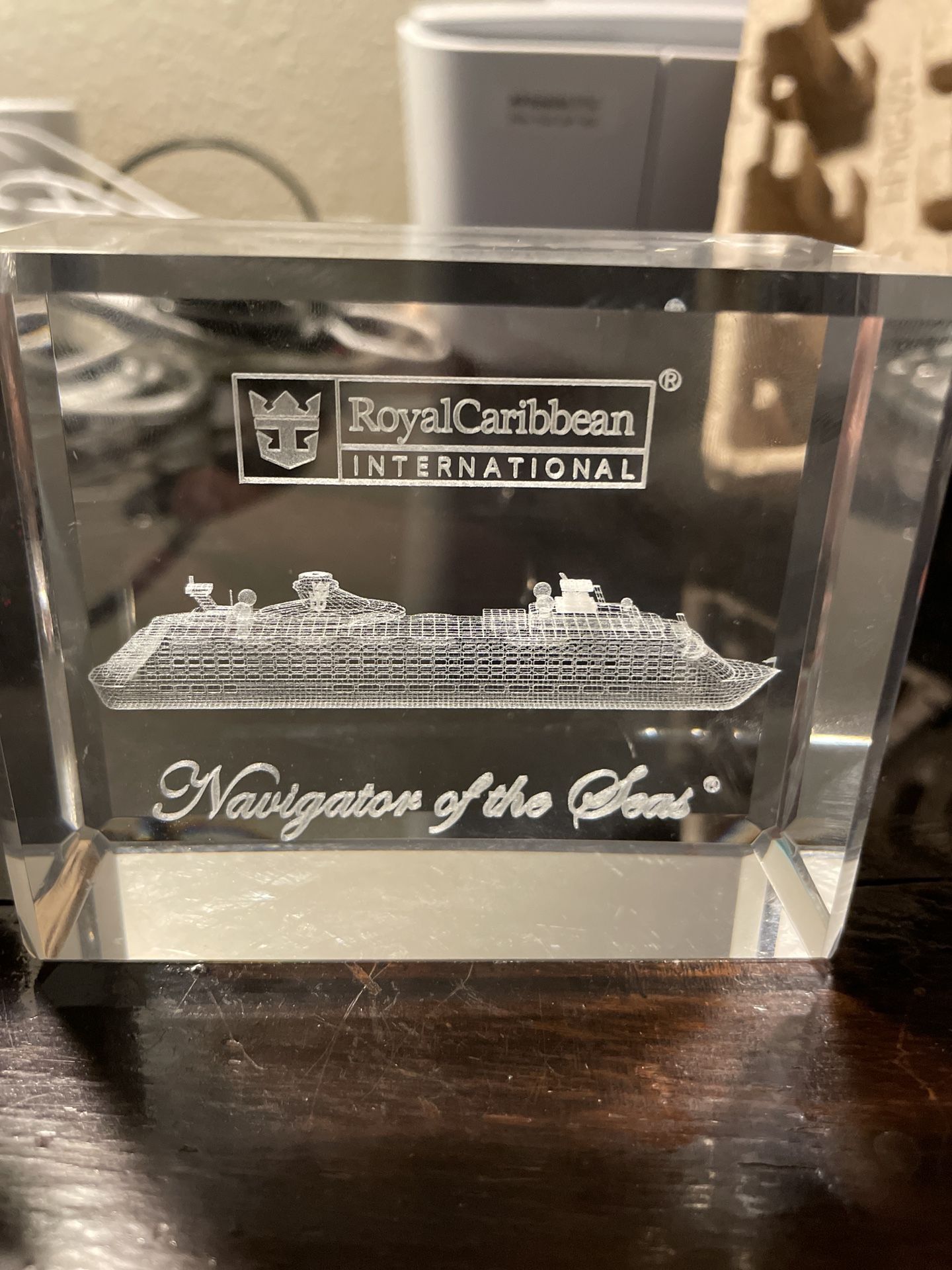 Glass Paperweight Navigator Of The Seas