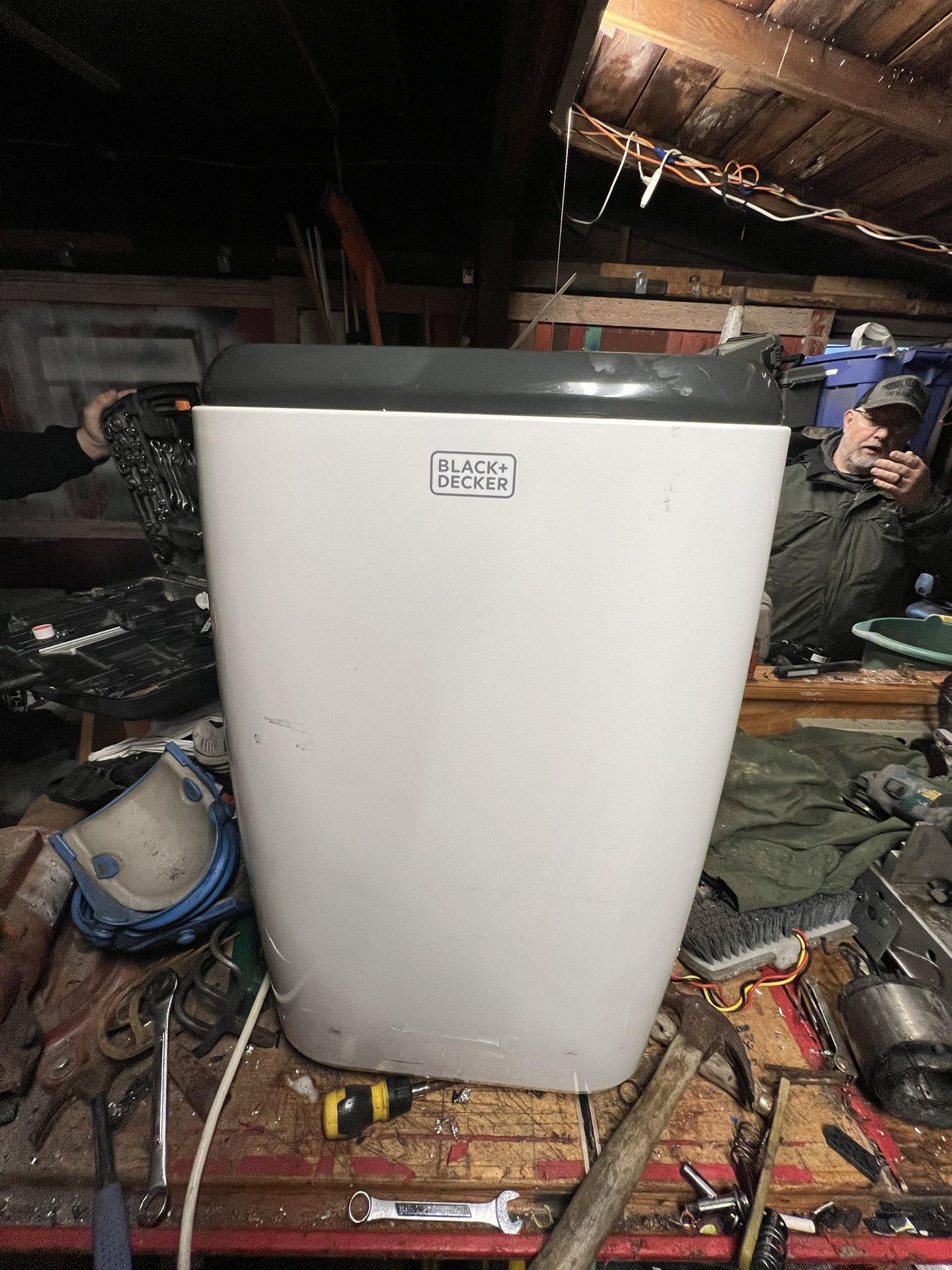 air conditioner, dehumidifier, & fan 