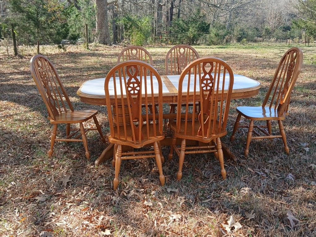 Wooden 7pc Dinette Set