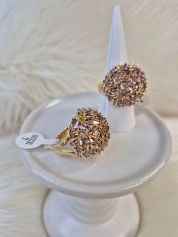 Beautiful Elegant Ring 14K Gold Laminated Hypoallergenic Waterproof Non Tarnish Excellent Quality Jewelry