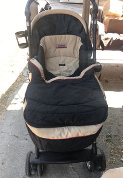 Peg perego baby stroller and car seat.