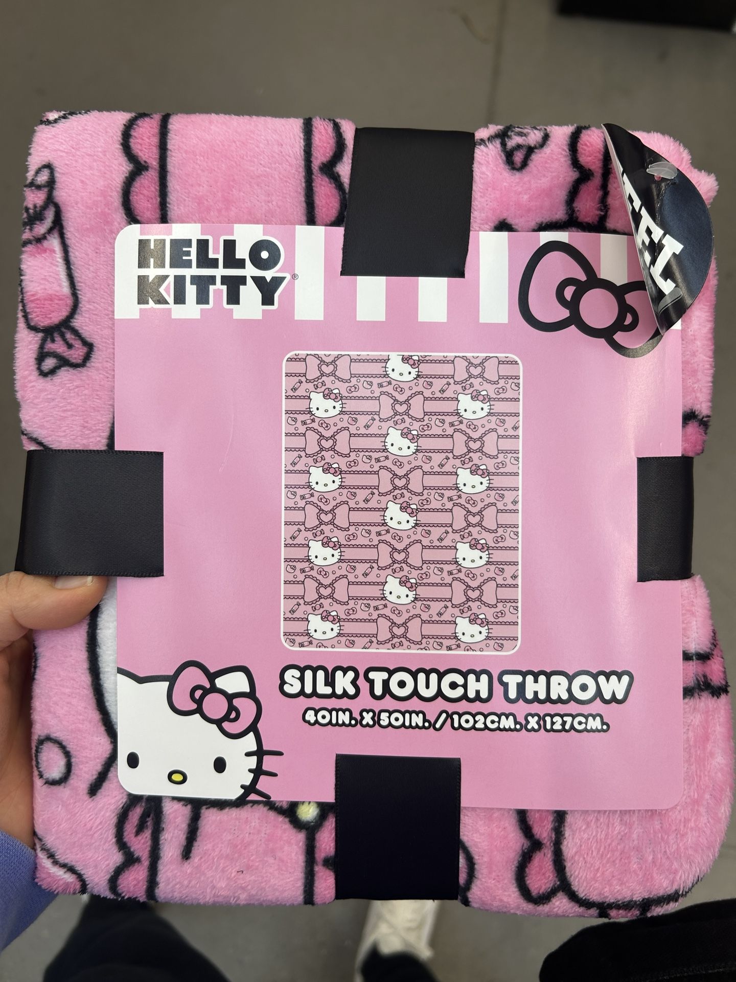 NWT Hello Kitty Pink Silk Touch Throw