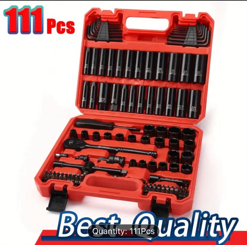 56pcs/111pcs 3/8" Drive Impact Socket Set,
