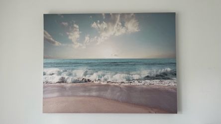 Large Beach Canvas Wall Art