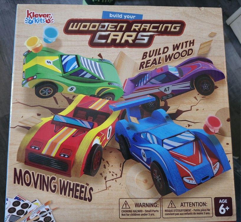 Build And Paint Racing Car Craft Kit Brand New Never Opened