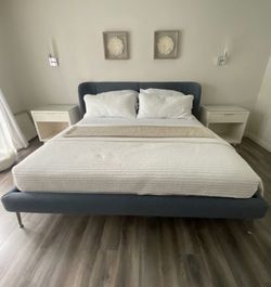 Free IKEA TUFJORD upholstered King-size bed frame
