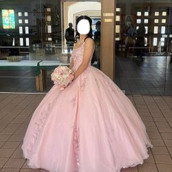 Quinceanera Pink Dress Size XS