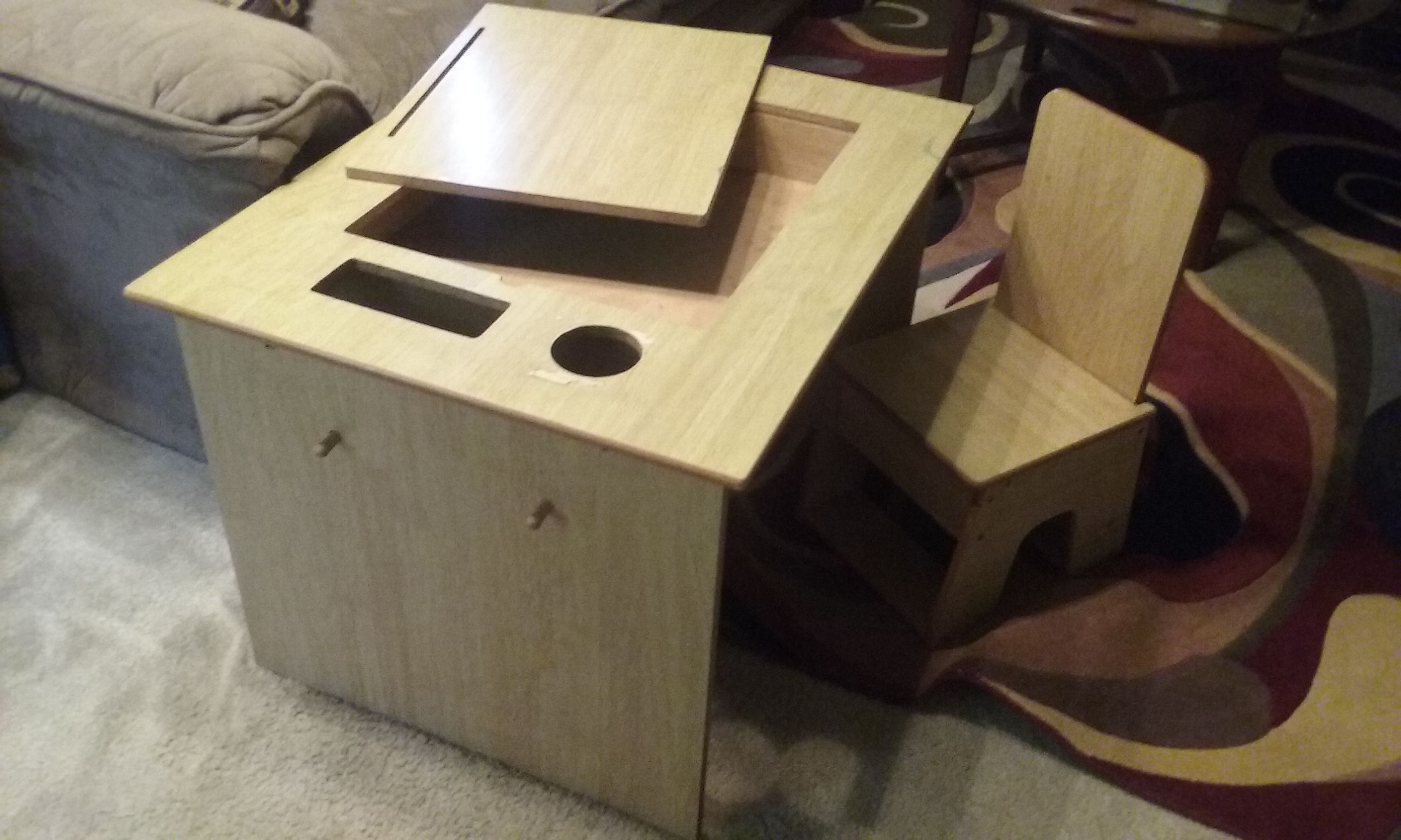 Kid desk w/ cubby and chair