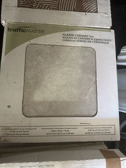 18x18 Glazed Ceramic Tile - Gray