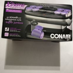 Conair Xtreme Instant Heat Jumbo And Super Jumbo Hot Rollers; Bonus Super Clips
