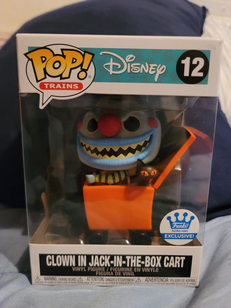 Funko Pop NBC Clown In Jack And Box Cart