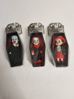 Vintage 2003 Mezco Toyz Living Dead Dolls Minis Series Lot Featuring Lilith Schitzo Sheena
