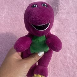 Vintage 1992 Barney the Purple Dinosaur Small Plush Lyons Group