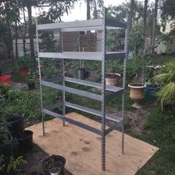 6' Tall 4 Wide Depth 18" 4 Shelves Havey Strong As You See Photos Preowned 