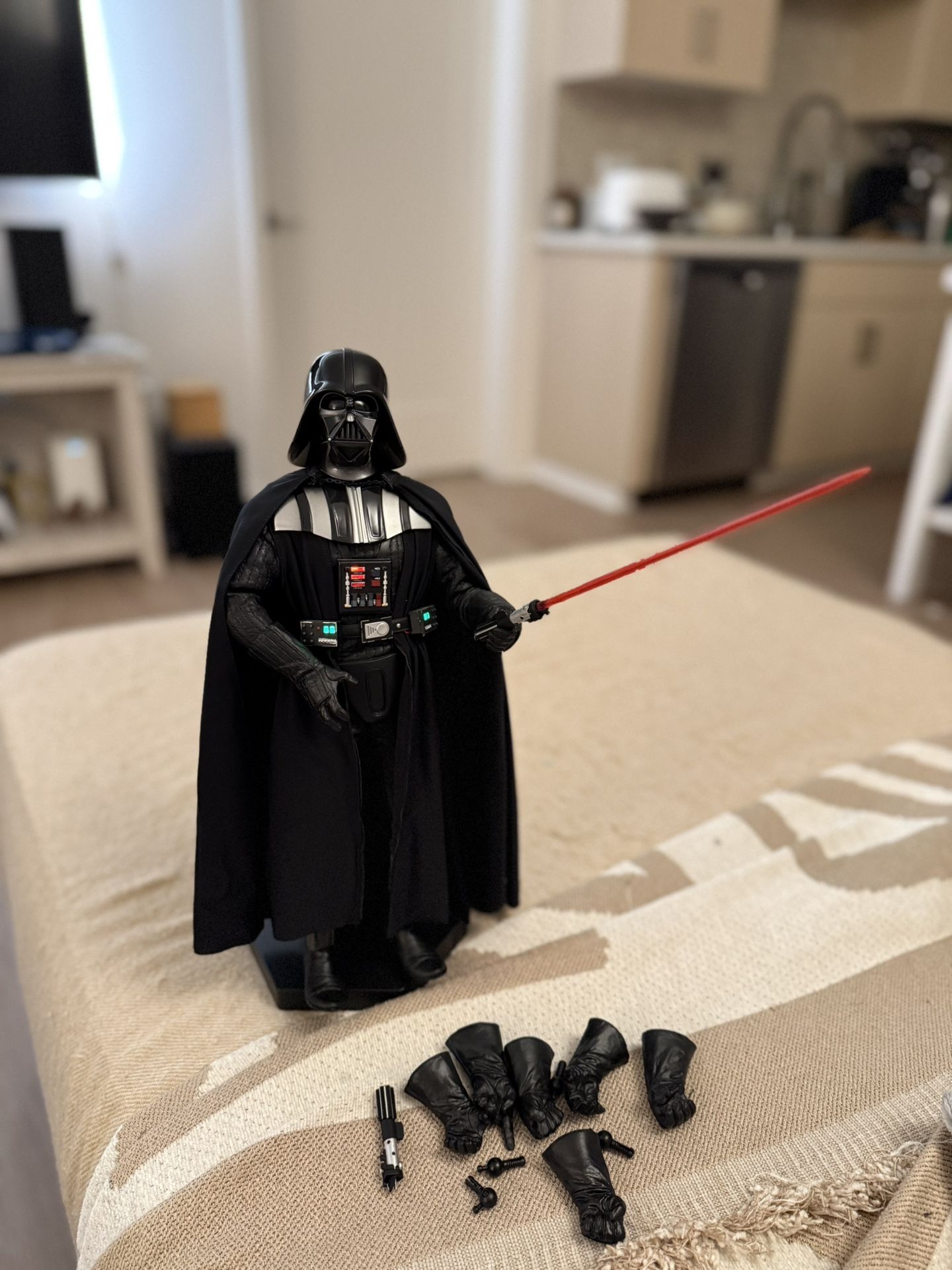 Star Wars Darth Vader 1/6 Scale- Custome 40th Hot Toys Style - With Lights