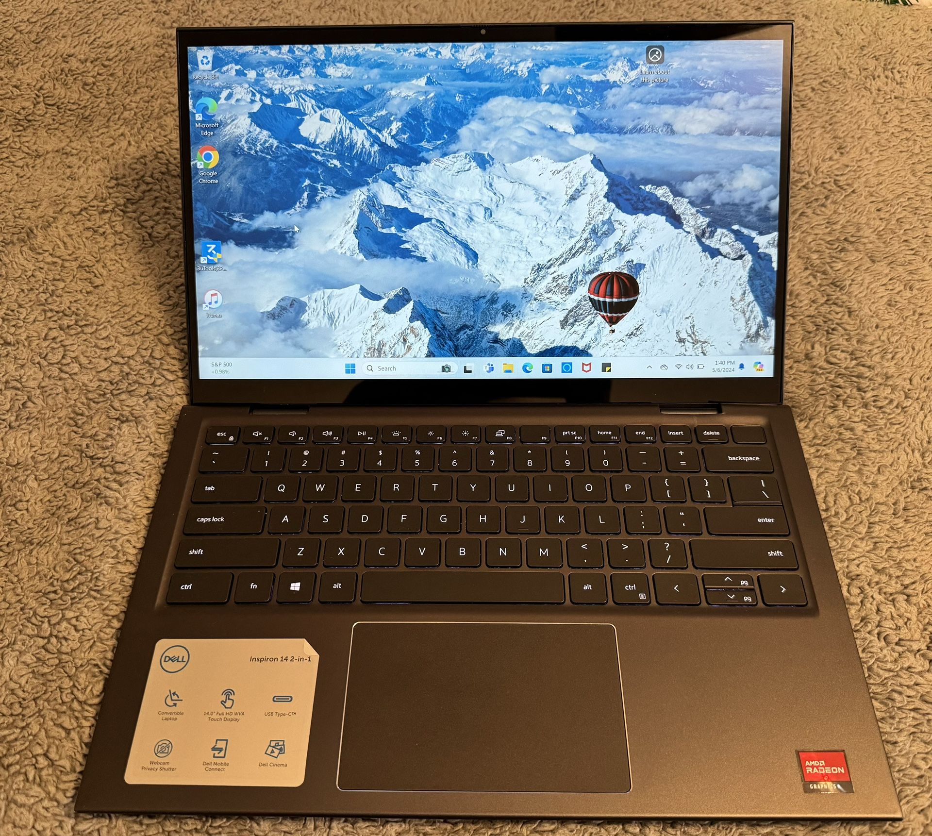 Dell 2 in 1 laptop and tablet