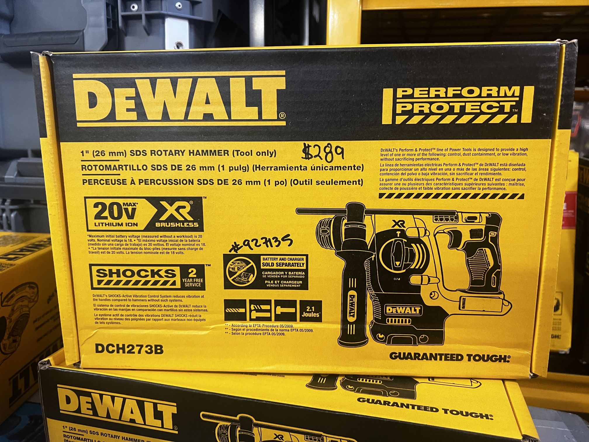 Dewalt 20v Max XR 1” SDS Rotary Hammer Tool Only