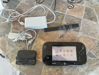 Nintendo Wii U Black GamePad Accessories & Power Supply Lot