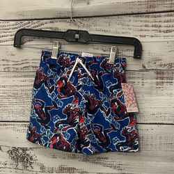 NWT Marvel Spider-Man Kids Swim Trunks - Blue and Red size 2t