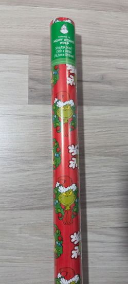 50 Feet Grinch Christmas Wrapping Paper. Heavy Weight Party Gift Wrap. 240x30