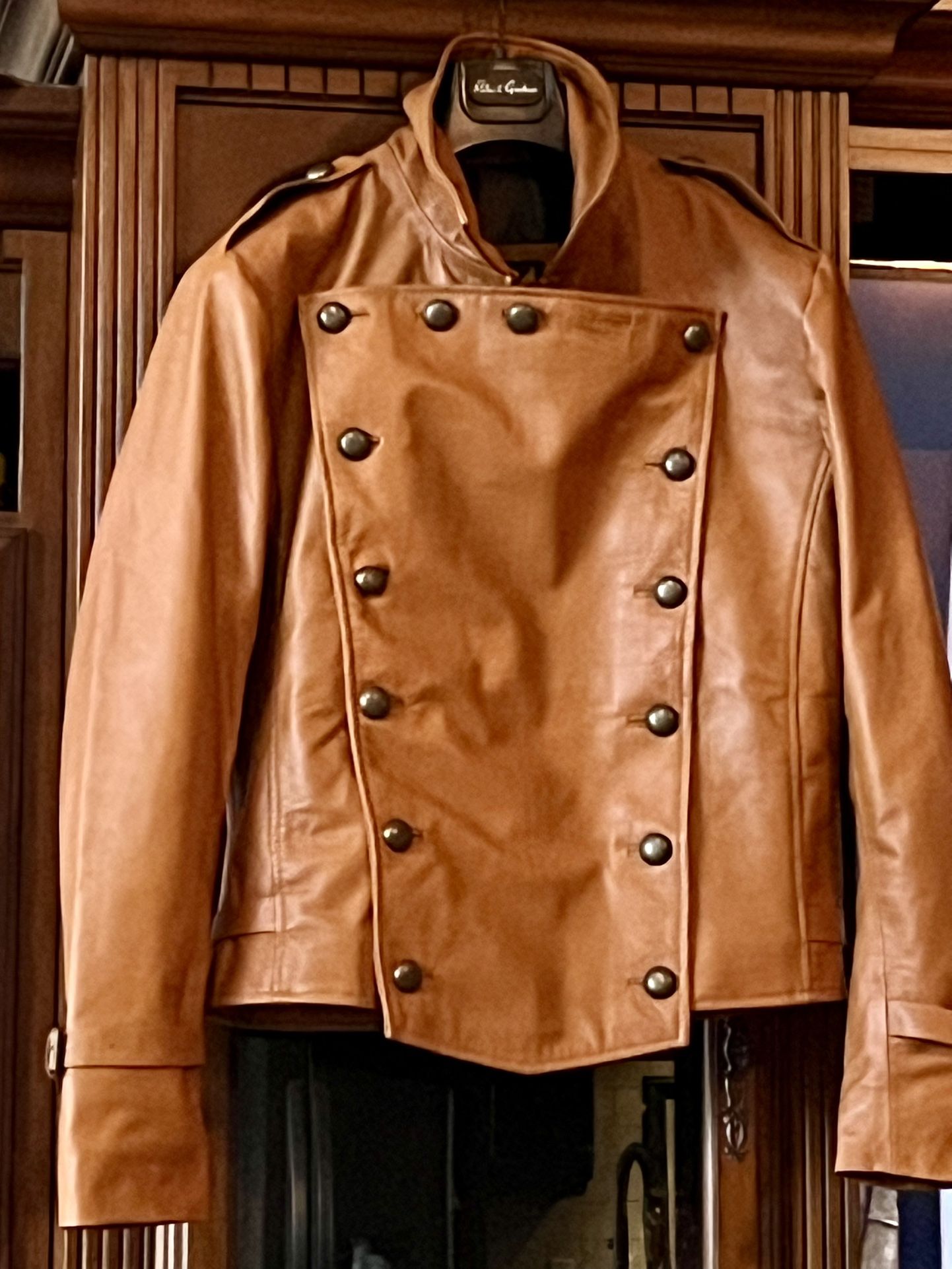 Men’s Genuine Leather Rocketeer Jacket Size Medium