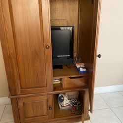 Wood Armoir