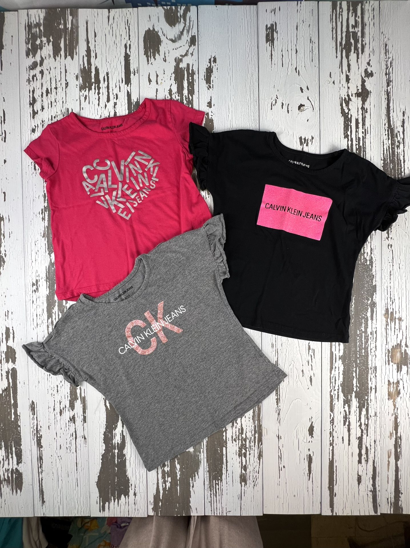 Girls Three Piece Calvin Klein Shirts