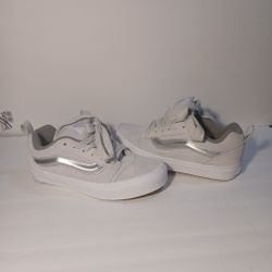 Womens Sz 7.5 Mens 6 - Vans Knu Skool VN0009QCX1K Metallic Silver