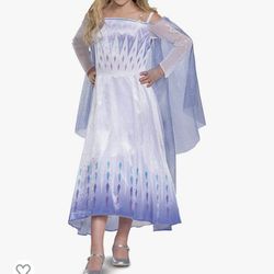 rozen Snow Queen Elsa Deluxe Dress NEW WITH TAGS