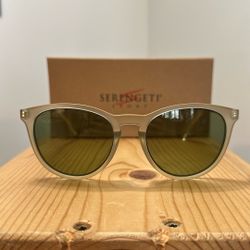 Serengeti Sunglasses, Brawley, Matte Crystal Green Polarized,  Base 6/Medium