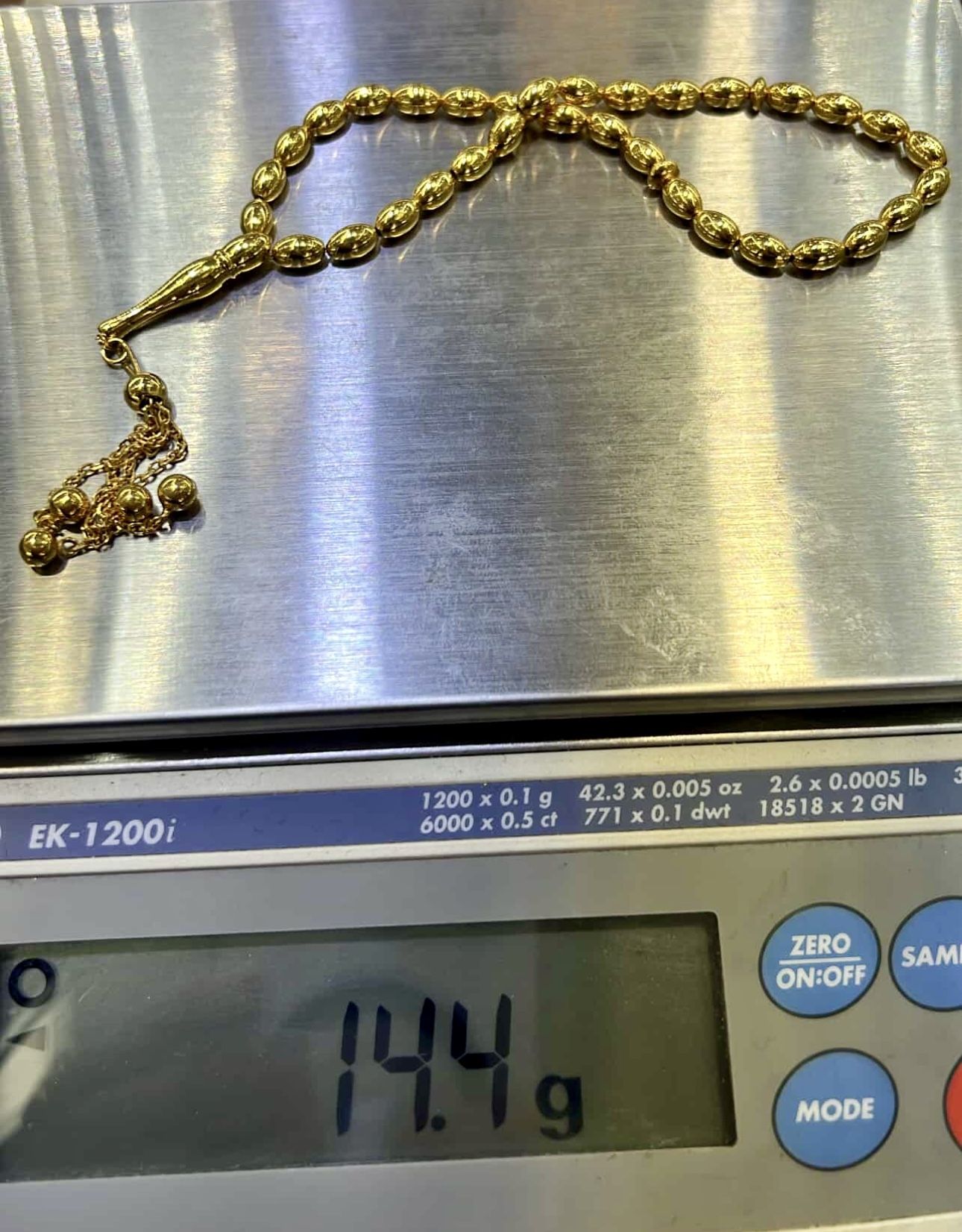  21k NEW, SOLID GOLD TASBIH BEADS, BRACELETe, CHAIN, UNIQUE ‼️