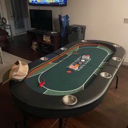 8 person poker table