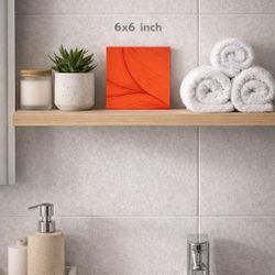 Scarlet Flow Abstract Canvas Wall Art | Modern Luxury Home Decor