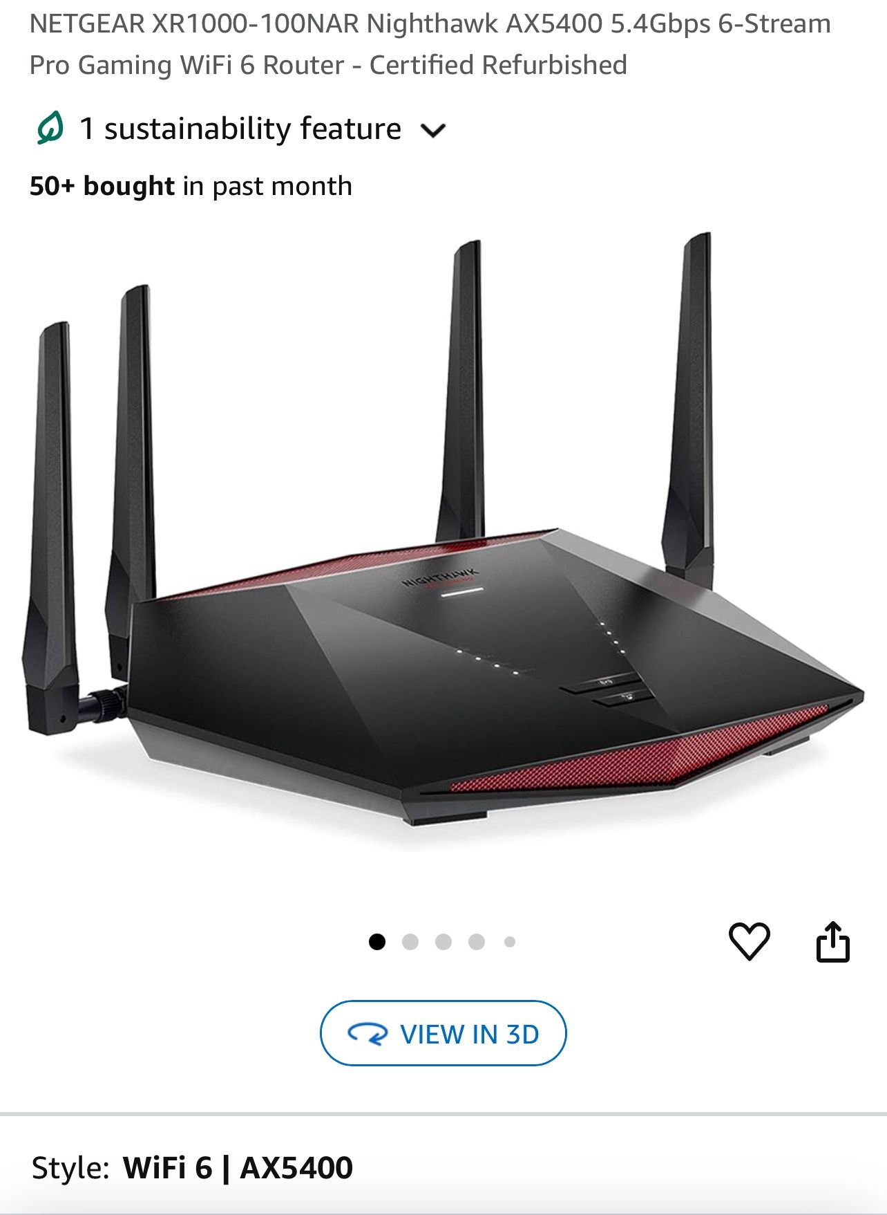 Netgear XR1000-100NAR Nighthawk AX5400