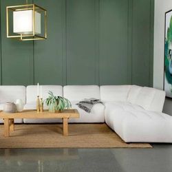 SALE!! Beautiful Modular Six Piece Sectional in Faux Sheepskin!