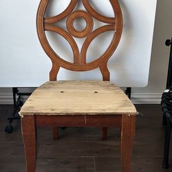 Solid chairs (3)-need new upholstery (pickup in Kingwood) - $5 each chair