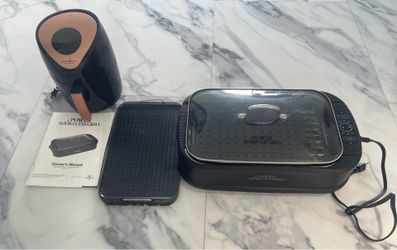 Smokeless grill xl and air fryer