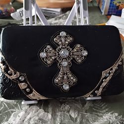Cross design wallet (women's)