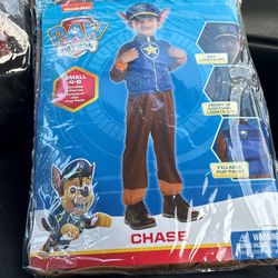 Nickelodeon Paw  Patrol Chase Small 4-6 3 Piece Costume .